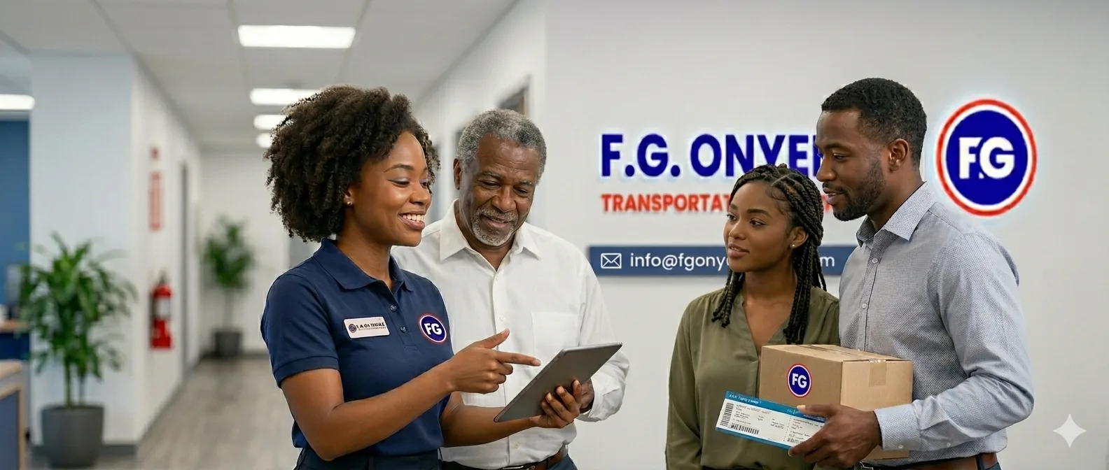 Customer support team at FG Transport
