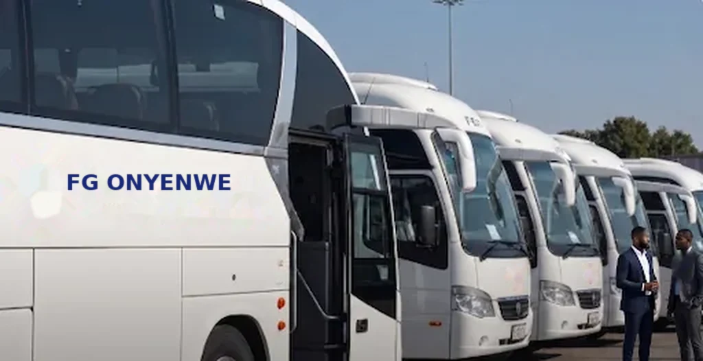 FG Onyenwe coaches lined up at the terminal